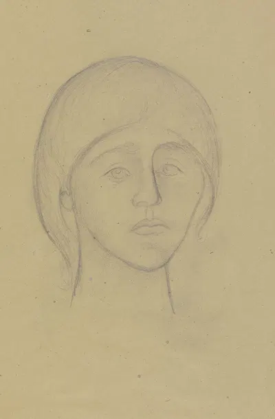 Bildniskopf Maria Blumenthal by Hermann Blumenthal — digital art print download