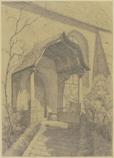 Prothyrum of a church by Германн Крузе — digital art print download