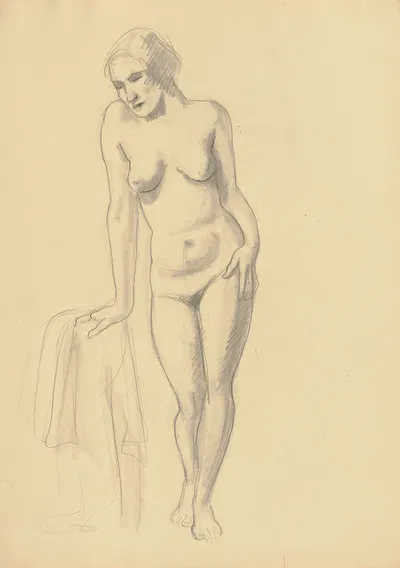 Female nude by Герман Лисманн — digital art print download