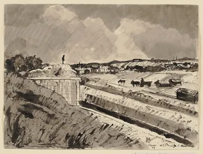 Укрепления Монтружа by Герман Лисманн, 1909 — digital art print download