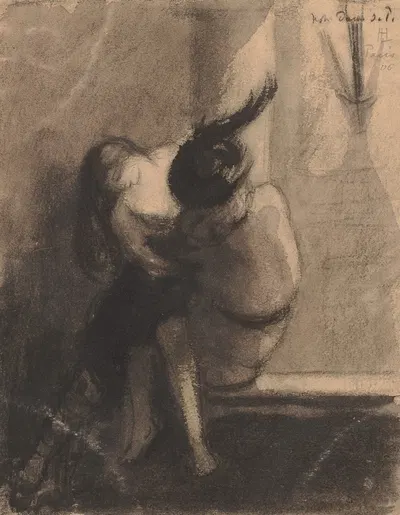 Szene aus Victor Hugos 'Notre Dame' by Герман Лисманн, 1906 — digital art print download