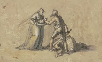 Die Enthauptung Johannes des Täufers by Hermann Weyer — digital art print download