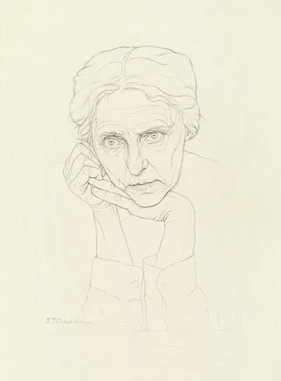 Self-portrait by Ida Teichmann — digital art print download