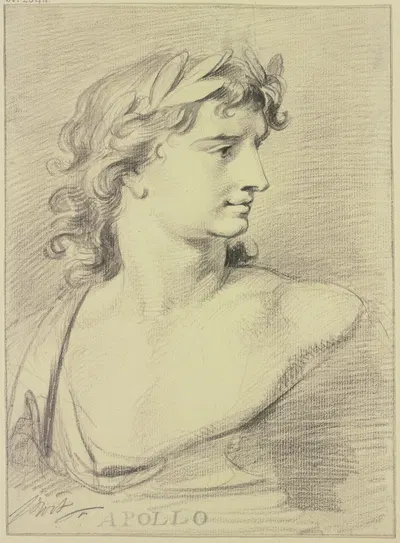 Bust of Apollo by Якоб де Вит — digital art print download