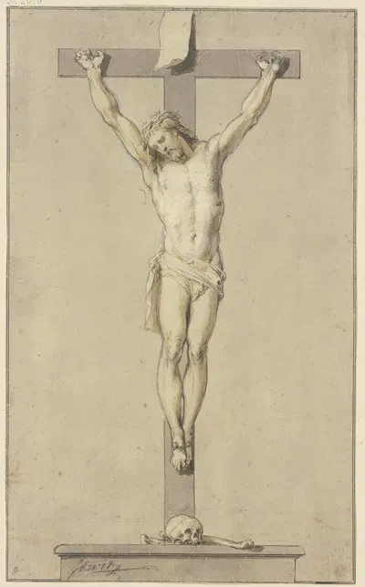 Christ on the cross by Jacob de Wit — digital art print download