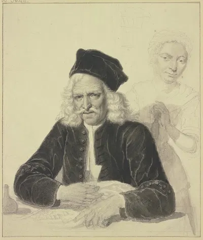 Porträt des Jacob van Hoorn und seiner Frau Jacoba Selstede by Jacob Folkema — digital art print download