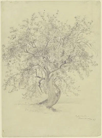 Apple tree at the Eichenbühl by Якоб Хапп, 1885 — digital art print download