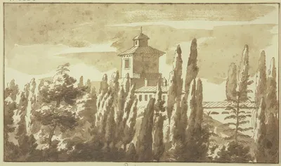 Ansicht des Palastes zu Palestrina by Яков ван дер Ульфт, 1674 — digital art print download