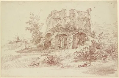 View of a ruin by Jacques Dumont — digital art print download