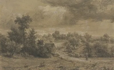 Landscape in the Taunus by Jakob Maurer, 1879 — digital art print download
