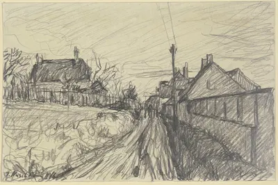 Farmstead in Ardon by Якоб Нуссбаум, 1916 — digital art print download