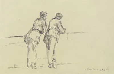 Soldaten auf die Front sehend by Якоб Нуссбаум, 1916 — digital art print download