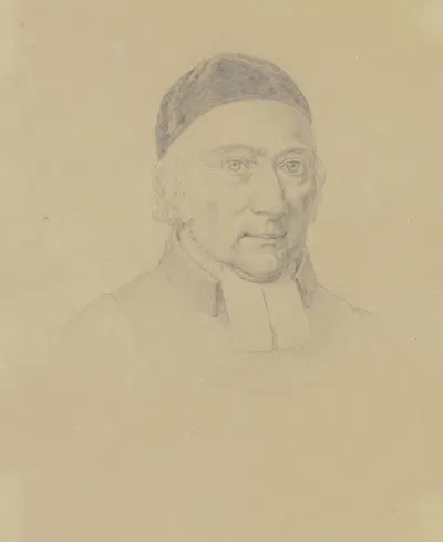 Bildnis Jakob Ludwig Passavant, Prediger der deutsch reformierten Gemeinde zu Frankfurt am Main by Иоганн Давид Пассаваант…