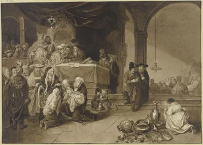 Die Darstellung im Tempel by Johann Ernst Constantin Plesch — digital art print download
