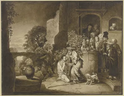 Die Heimkehr des Verlorenen Sohnes by Johann Ernst Constantin Plesch — digital art print download