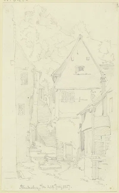 Freudenberg am Main by Иоганн Фридрих Хофф, 1857 — digital art print download