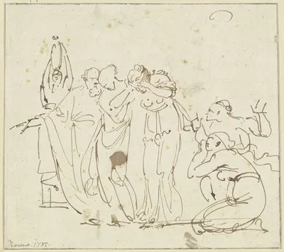 Ungedeutete Szene by Johann Georg Schütz, 1787 — digital art print download