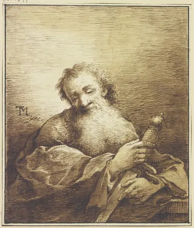 Paul the Apostle by Иоганн Георг Траутман — digital art print download