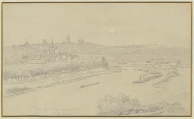 Ansicht von Wimpfen am Neckar by Иоганн Генрих Хассельхорст — digital art print download