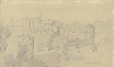 Das Forum Boarium in Rom by Иоганн Генрих Хассельхорст, 1856 — digital art print download