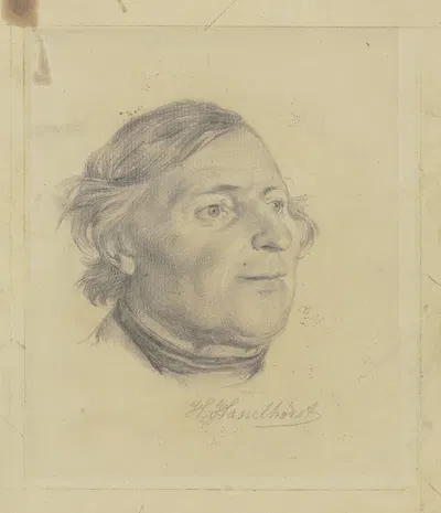 Head of an elderly gentleman by Иоганн Генрих Хассельхорст — digital art print download