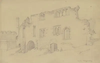 Münzenberg ruins by Иоганн Генрих Хассельхорст — digital art print download