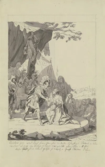 Coriolanus's wrath by Иоганн Генрих Тишбейн старший, 1753 — digital art print download