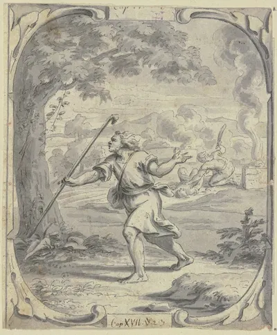 Cain and Abel by Johann Jakob von Sandrart — digital art print download