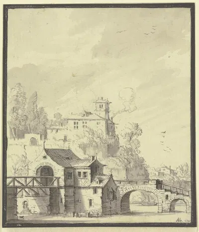 Gutshof by Иоганн Людвиг Аберли, 1744 — digital art print download