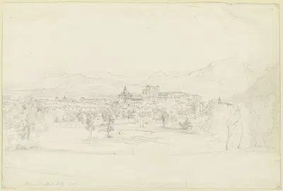 View on Palermo by Иоганн Мартин фон Рохден, 1833 — digital art print download
