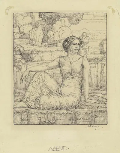 Allegorie des Abends by Иоганн Винценц Цисзарз — digital art print download