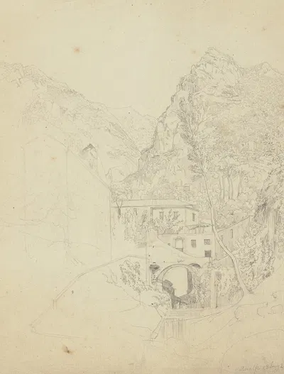 Part view of Amalfi by Johannes Thomas, 1823 — digital art print download