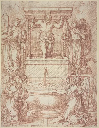 Christ in the winepress by Jonas Umbach — digital art print download