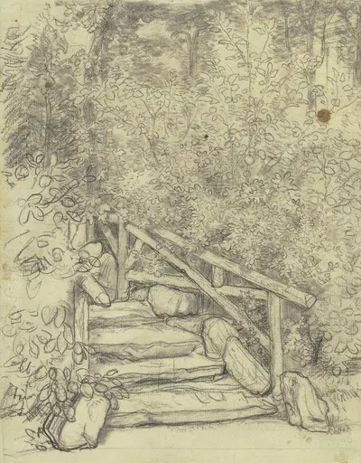 Gartenstudie by Julius Hamel — digital art print download