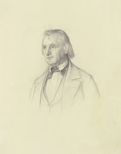 Johann David Passavant, nach dem Leben gezeichnet by Julius Hamel — digital art print download