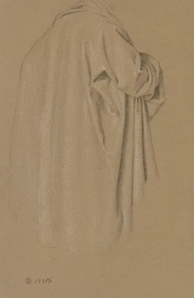Figure wearing a coat by Carl Barth — digital art print download