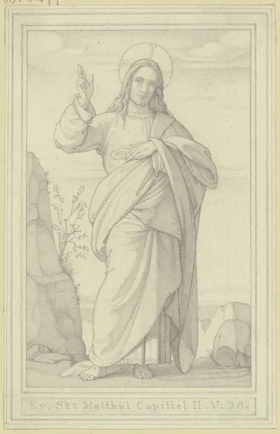Christus zeigt seine Wunden by Карл Мюллер — digital art print download