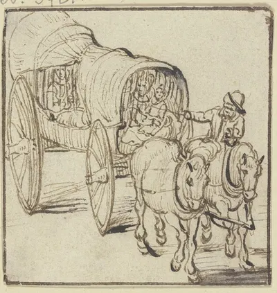 Covered cart by Ян Брейгель Старший — digital art print download