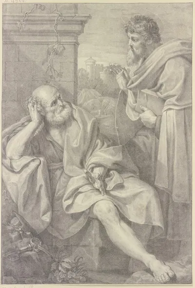 Die Heiligen Petrus und Paulus by Ян Фредерик Ширеке, 1609 — digital art print download