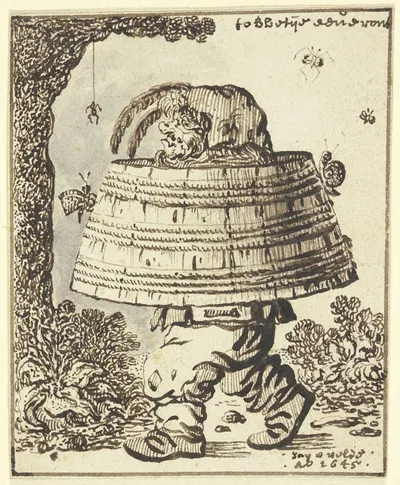 Tobbeteye eeneront by Jan Jansz. van De Velde III, 1645 — digital art print download