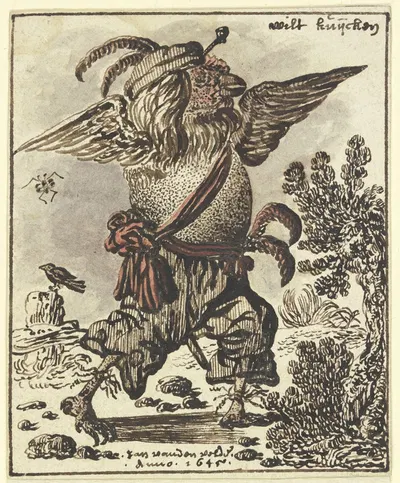 Wilt kuijken by Jan Jansz. van De Velde III, 1645 — digital art print download
