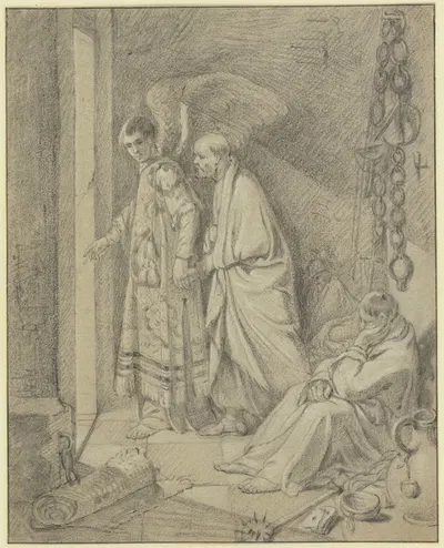 Freeing of Peter by Jan Simonsz. Pynas — digital art print download