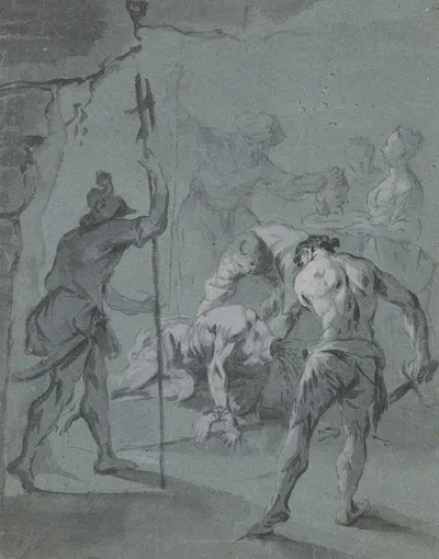 Enthauptung Johannes des Täufers by Januarius Zick — digital art print download