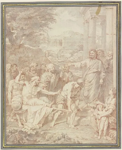 Christus heilt einen Lahmen by Jean Jouvenet — digital art print download