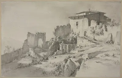 Пейзаж у Даргуа by Жан-Жак де Буассье, 1795 — digital art print download