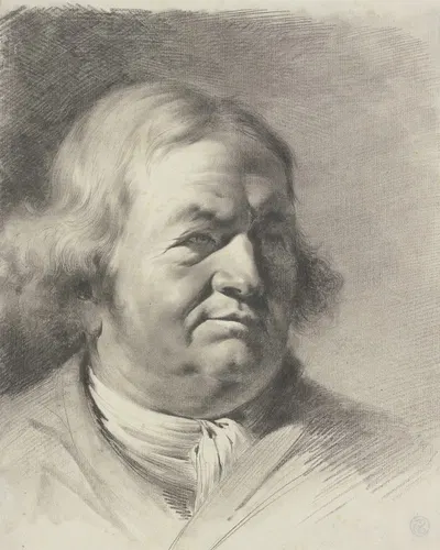 Portrait of Jean-Baptiste de Boissieu with a Necktie by Жан-Жак де Буассье — digital art print download