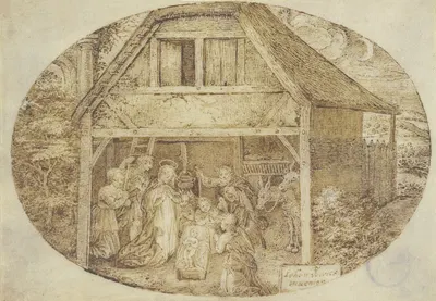 The Nativity by Johan Wierix — digital art print download