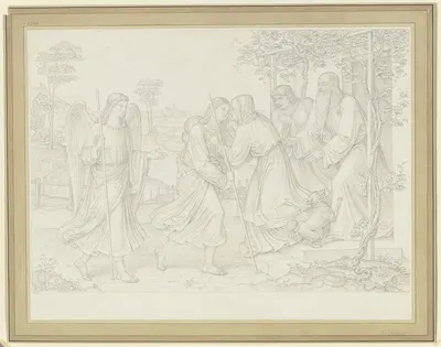 The return of Tobias by Konrad Eberhard, 1825 — digital art print download