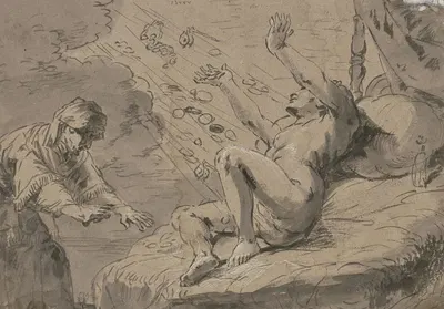 Danaë and the golden rain. by Леонар Брамер — digital art print download