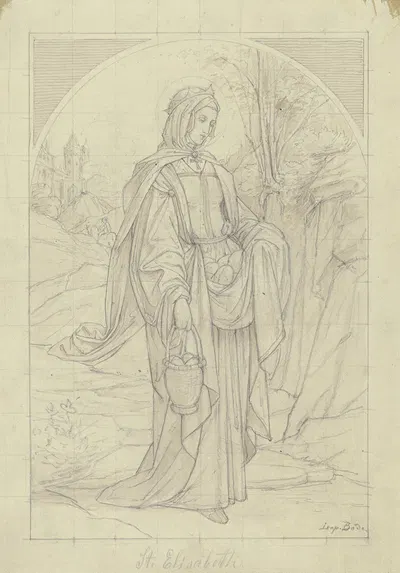 Saint Elisabeth by Леопольд Боде — digital art print download